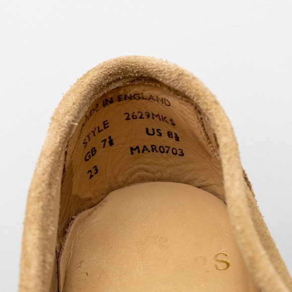 Sanders Edwin  x Todd Snyder Penny Loafers Tan Suede UK 7.5 / US 8.5 - Picture 7 of 10